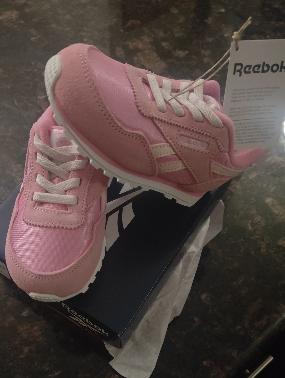 Reebok Kids Pink Low-Top Athletic Sneakers
